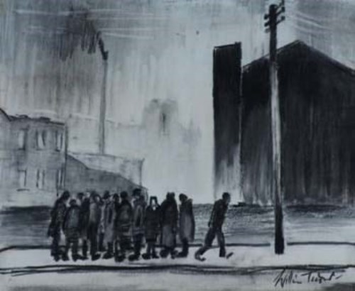 Lot 60 - William Turner, Mid-Day, charcoal