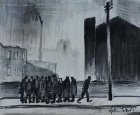 Lot 60 - William Turner, Mid-Day, charcoal