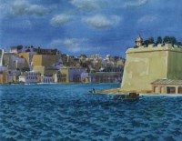 Lot 98 - Norman Jaques, Malta, watercolour (2)