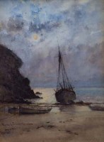 Lot 158 - Charles Eyres Simmons, Coastal view, watercolour