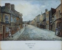 Lot 159 - Herbert St. John Jones, Hospital Street, Nantwich, 1880, watercolour