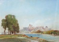 Lot 179 - William Redworth, Windsor Castle from Eton playing fields, watercolour