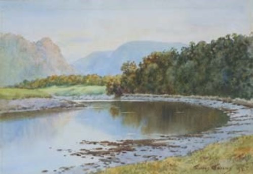 Lot 202 - Warren Williams, Summers Day on the Glaslyn, watercolour