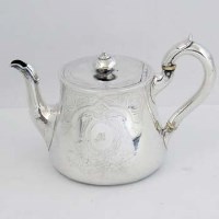 Lot 241 - Victorian silver teapot