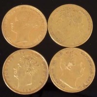 Lot 302 - Two George IV Gold Sovereigns, WM IV Sovereign