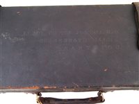 Lot 112 - William Powell and Sons shotgun case of local interest.