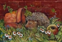 Lot 70 - Glenda Rae, Hedgehog, watercolour
