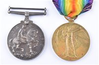 Lot 31 - A World War One pair of medals awarded to 35096 PTE. J. B. USHER BORD. R. and other medals and medallions.