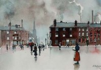 Lot 89 - Roger Eastwood, Manchester views, watercolour (2)