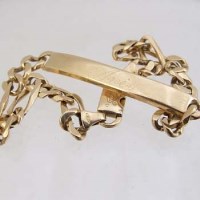Lot 266 - 18ct gold identity bracelet