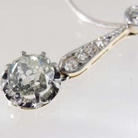Lot 284 - Antique diamond pendant on .925 chain