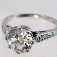 Lot 308 - Platinum and diamond ring, approximately 2ct