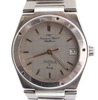 Lot 379 - A stainless steel IWC Ingenieur quartz wristwatch