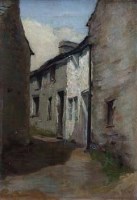Lot 37 - Ina Human, A Yorkshire Village, oil