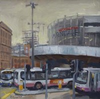 Lot 69 - Ross Gee, The Arndale Centre, Manchester, oil