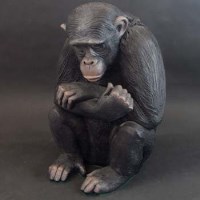 Lot 74 - Terry Webster, Model of a chimpanzee, plaster