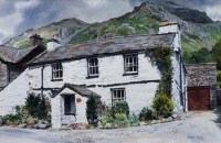 Lot 99 - Graham Carver, Stickle Cottage, Great Langdale, watercolour