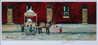 Lot 113 - After Alan Lowndnes, The Ice Cream Cart, signed colour print
