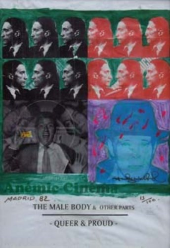 Lot 114 - Pietro Psaier, The Male Body & Other Parts, silkscreen on linen