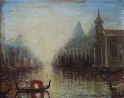 Lot 125 - After Turner, View of Venice, oil