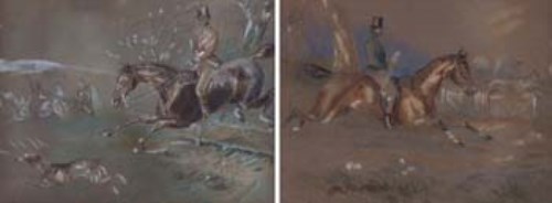 Lot 137 - Henry Alken, Hunting scenes, watercolour (2)
