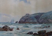Lot 157 - Arthur Wilde Parsons, Coastal scene, watercolour