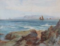 Lot 160 - W.L. Appleton, Scarlet and Perwick, Isle of Man, watercolour (2)