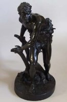 Lot 170 - Marcel Debut, The Ploughman, bronze