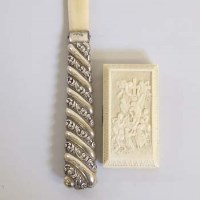 Lot 173 - HM silver mounted ivory paper knife