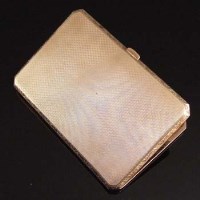 Lot 240 - 9ct gold cigarette case