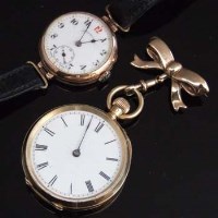 Lot 346 - Nine Carat Gold Cased Ladies Wristwatch.