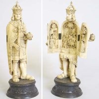 Lot 375 - Continental ivory figure Maximilian I