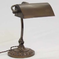 Lot 389 - 1940's Anodised Adjustable Table Lamp.