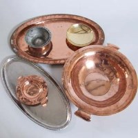 Lot 400 - Six items of Wallis metalware