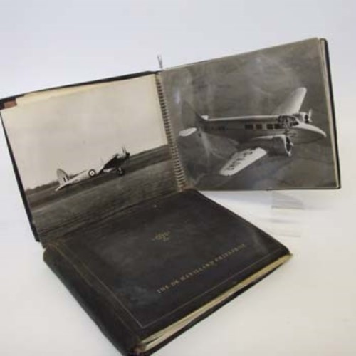 Lot 471 - Two albums of photographs relating to De Havilland.