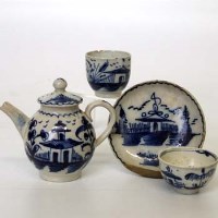 Lot 533 - Miniature pearlware part service