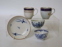 Lot 537 - Group of Worcester and a Liverpool teabowl.