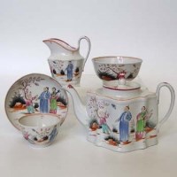 Lot 545 - Newhall part teaset.