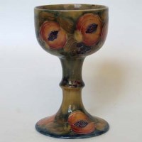 Lot 613 - Moorcroft 'Pomegranate Ochre' chalice.