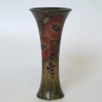 Lot 614 - Moorcroft 'Ochre Pomegranate' spill vase.