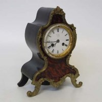 Lot 625 - French Gilt Metal & Boulle Mantle Clock