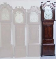 Lot 636 - Sewell - mahogany long case clock.