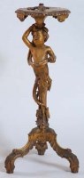Lot 651 - Giltwood table.