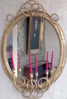 Lot 653 - Gilt framed Trafalgar mirror.