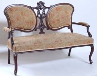Lot 678 - Late 19th/Early 20th Century Mahogany Two Seater