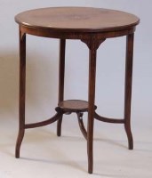 Lot 679 - Edwardian Rosewood Circular Top Table