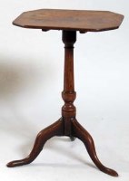Lot 685 - Provincial Elm Rectangular Top George III Table