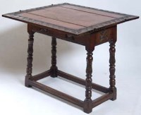 Lot 688 - Jacobean Inspired Oak Dining table.