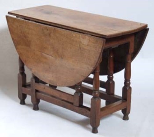 Lot 689 - Jacobean Design Oak Gate Leg Table
