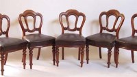 Lot 692 - Set Of Six 19th Century Mahogany Standard Dining
